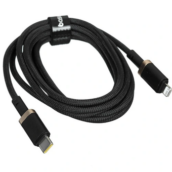  Кабель Baseus P10377800U01-02 Dura Series Fast Charging Cable Type-C to iP 20W 2m Gold+Black, 
