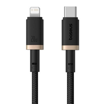  Кабель Baseus P10377800U01-02 Dura Series Fast Charging Cable Type-C to iP 20W 2m Gold+Black, 