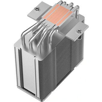  Кулер DEEPCOOL AG600 WH LGA1851/1700/AM5/AM4 (TDP 270W, PWM, Fan 120mm, 6 тепл. трубок, белый) Ret 