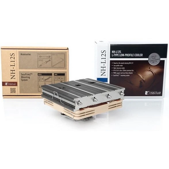  Кулер Noctua NH-L12S, высота 70 мм, 450-1850 об/мин, 24 дБА,PWM 