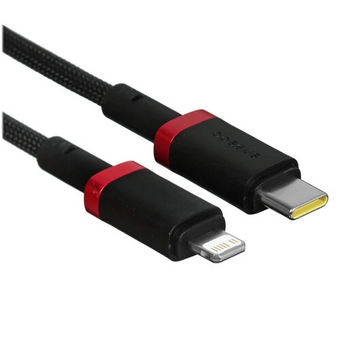  Кабель Baseus P10377800U01-03 Dura Series Fast Charging Cable Type-C to iP 20W 2m Red+Black 