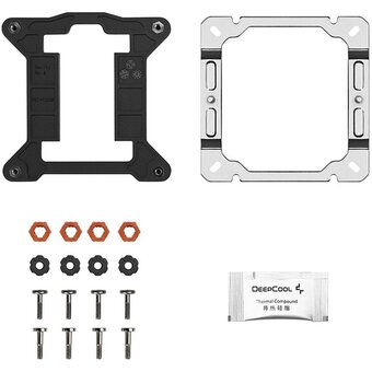  Кулер DEEPCOOL AG500 G2 LGA1851/1700/AM5/AM4 (TDP 250W, PWM, Fan 120mm, 5 тепл.трубок, черный) Ret 