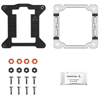  Кулер DEEPCOOL AG600 WH LGA1851/1700/AM5/AM4 (TDP 270W, PWM, Fan 120mm, 6 тепл. трубок, белый) Ret 