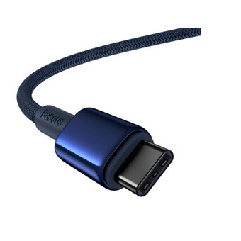  Кабель Baseus P10319800321-04 Tungsten Gold Fast Charging Data Cable Type-C to Type-C 100W 2m Deepsea Blue 