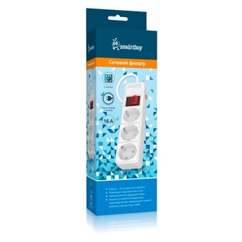  Сетевой фильтр Smartbuy SBSP-3-18-W белый 