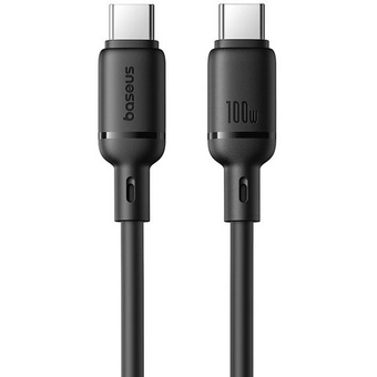  Кабель Baseus P10377704113-01 Silky Series Fast Charging Cable Type-C to Type-C 100W 2m Cluster Black 