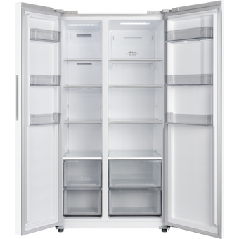  Холодильник Weissgauff WSBS 550 Built-in NoFrost Inverter White Glass 