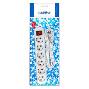  Удлинитель Smartbuy SBE-16-6-05-ZS 
