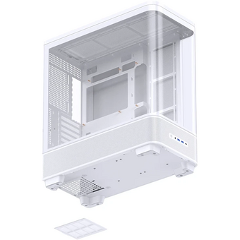  Корпус JONSBO TK-5 White, TG (aquarium), 3x140mm ARGB Fan, 4x120mm ARGB Fan, mini-ITX, mATX, ATX, белый 