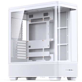  Корпус JONSBO TK-5 White, TG (aquarium), 3x140mm ARGB Fan, 4x120mm ARGB Fan, mini-ITX, mATX, ATX, белый 
