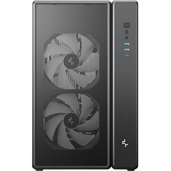  Корпус Deepcool CG590 Mesh 2F, TG (aquarium), 2x120mm ARGB Fan, mini-ITX, mATX, ATX, черный 