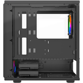  Корпус Powercase Mistral Micro C4B ARGB (CMMCB-A4), Tempered Glass, 4x 120mm ARGB PWM Fan, чёрный, mATX (OEM) 