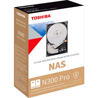  HDD Toshiba N300 Pro NAS 22Tb (HDWG82CXZSTB) SATA3 3.5" 7200 1024Mb 6Gb/s 1 year warranty 