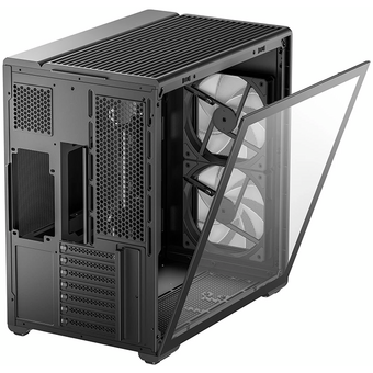  Корпус Deepcool CG590 Mesh 2F, TG (aquarium), 2x120mm ARGB Fan, mini-ITX, mATX, ATX, черный 