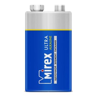  Батарейка Mirex Крона 6LR61-1BL Ultra Alkaline (23702-6LR6-E1) 