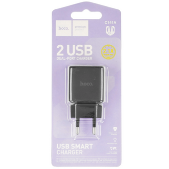  Зарядное устройство HOCO C141A 2USB чёрный 
