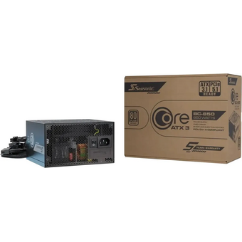  Блок питания Seasonic Core V2 BC-850 (srp-cbc851-a5a51jf), 850Вт, 80 Plus Bronze, 120мм, черный, retail 