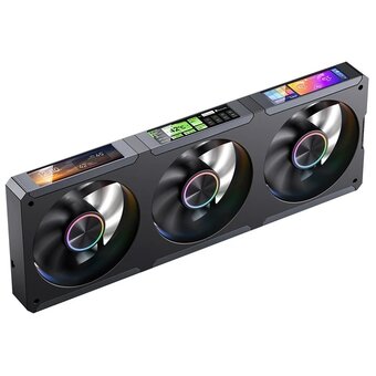  Вентилятор JONSBO ZC-360B (3 in 1) 363.8х130х28мм (PWM, ARGB LED, 700-2400об/мин, черный) Retail 