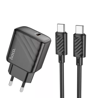  СЗУ HOCO CS22A Value single port PD30W charger set Type-C to Type-C EU черный 