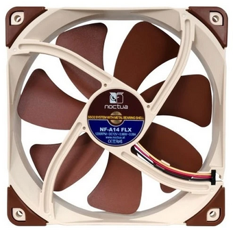  Вeнтилятор Noctua NF-A14 FLX (NF-A14 FLX) - 140mm, 1200 об/мин, 19.2 дБ, 3-pin 