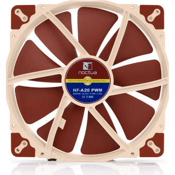  Вeнтилятор Noctua NF-A20 PWM (NF-A20 PWM) - 200mm, 800 об/мин, 18.1 дБ, 4-pin PWM 