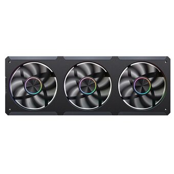  Вентилятор JONSBO ZC-360B (3 in 1) 363.8х130х28мм (PWM, ARGB LED, 700-2400об/мин, черный) Retail 