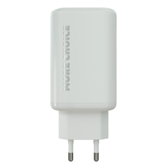  СЗУ More Choice NC79a/НС79а 1USB+2Type-C 3.0A QC3.0+PD65Вт GaN Type-C+Type-C PD100Вт 2м White 