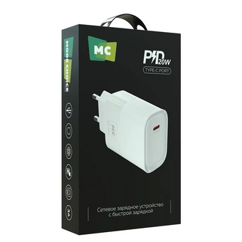  СЗУ More Choice NC67/НС67 1Type-C 3.0A PD20Вт White 