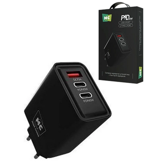  СЗУ More Choice NC90/НС90 1USB+2Type-C 3.0A PD45Вт Black 
