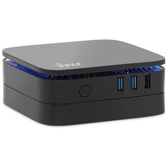  Неттоп IRU 110JLCN (2152163) Cel N4500 (1.1) 8Gb SSD256Gb UHDG Windows 11 Pro GbitEth WiFi BT черный 