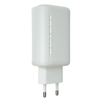  СЗУ More Choice NC79a/НС79а 1USB+2Type-C 3.0A QC3.0+PD65Вт GaN Type-C+Type-C PD100Вт 2м White 