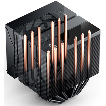  Кулер JONSBO CC90 Black LGA1851/1700/1200/115X/AM5/AM4 (TDP 285W, PWM, 130mm Black Fan + 120mm Black Fan, 6 тепловых трубок, медная база) 