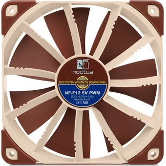  Вeнтилятор Noctua NF-F12 5V PWM (NF-F12 5V PWM) - 120mm, 1500 об/мин, 22.4 дБ, 4-pin PWM 