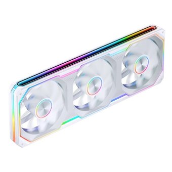  Вентилятор JONSBO XA-360WR (3 in 1) 362х123х28мм REVERSE (PWM, ARGB LED, 700-1800об/мин, белый) Retail 