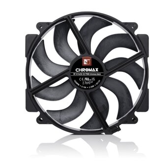  Кулер Noctua NF-A14X25r G2 PWM chromax.black.swap (140x140x25mm, 4-pin 91.58CFM, 24.8dBA, 1500RPM, Black) 