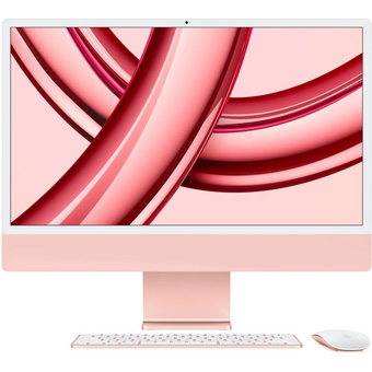  Моноблок Apple iMac MQRU3HN/A 24" 4.5K M3 8 core (4) 8Gb SSD512Gb 10 core GPU macOS WiFi BT 143W клавиатура мышь Cam розовый 4480x2520 