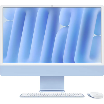  Моноблок Apple iMac MWV13ZP/A 24" 4.5K M4 10 core (4) 16Gb SSD256Gb 10 core GPU macOS WiFi BT 143W клавиатура мышь Cam синий 4480x2520 