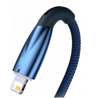  Кабель Baseus CADH000303 Glimmer Series Fast Charging Data Cable USB to iP 2.4A 2m Blue 