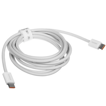  Кабель BASEUS P10365200211-04 Superior Series 2 Fast Charging Data Cable Type-c to Type-c 100W 2m Moon White 
