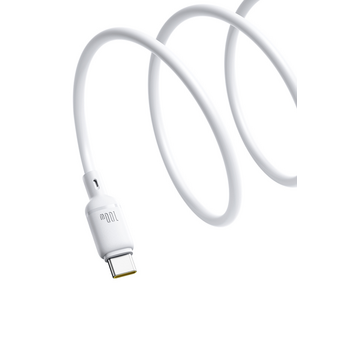 Кабель Baseus P10377704213-00 Silky Series Fast Charging Cable Type-C to Type-C 100W 1m Moon White 