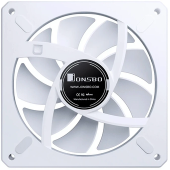  Вентилятор JONSBO XA-120W 120х120х28мм (PWM, ARGB LED, 700-2400об/мин, белый) Retail 