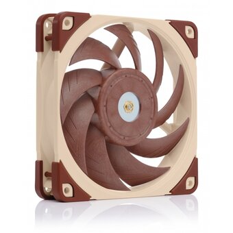  Кулер Noctua NF-A12x25 5V PWM (120x120x25mm, 4-pin 56.65CFM, 21.4dBA, 1900RPM, Beige/Brown) 