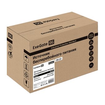  ИБП ExeGate Power NB-650.LED.AVR.4C13.USB (EX299483RUS) 650VA/390W, LED, AVR, 4*C13, USB, батарея 12V 7Ah, Black 