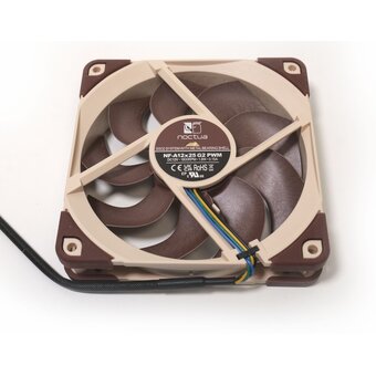  Кулер Noctua NF-A12x25 G2 PWM (120x120x25mm, 4-pin 63.15CFM, 22.5dBA, 1800RPM, Beige/Brown) 