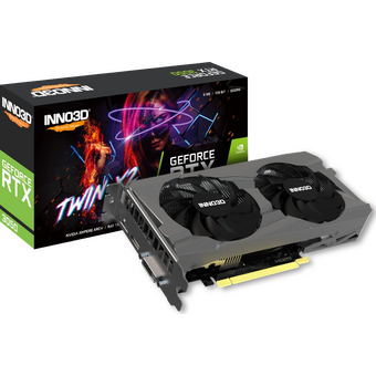  Видеокарта INNO3D RTX 3050 Twin X2 6GB (N30502-06D6-1880VA60) /RTX3050, HDMI, DP*3, 6G,D6 