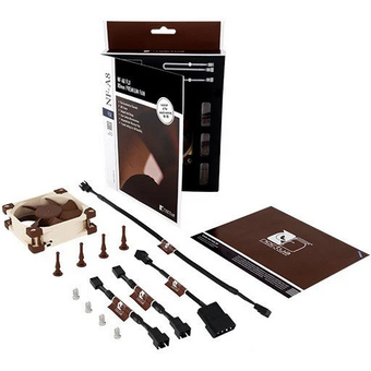  Кулер Noctua NF-A8 FLX (80x80x25mm, 3-pin, 29.66CFM, 16.1dBA, 2000RPM, Beige/Brown) 