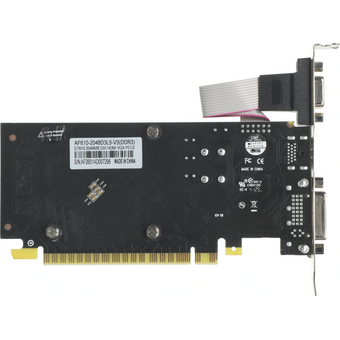  Видеокарта AFOX Nvidia GeForce GT 610 (AF610-2048D3L5-V3) 2ГБ GDDR3, Low Profile, Ret 