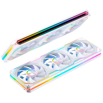 Вентилятор JONSBO XA-360W (3 in 1) 362х123х28мм (PWM, ARGB LED, 700-2400об/мин, белый) Retail 