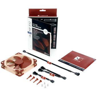 Вeнтилятор Noctua NF-F12 PWM (NF-F12 PWM) - 120mm, 1500 об/мин, 22.4 дБ, 4-pin PWM 