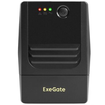  ИБП ExeGate Power NB-450.LED.AVR.2SH (EX299473RUS) 450VA/270W, LED, AVR, 2*Schuko, батарея 12V 4.5Ah, Black 